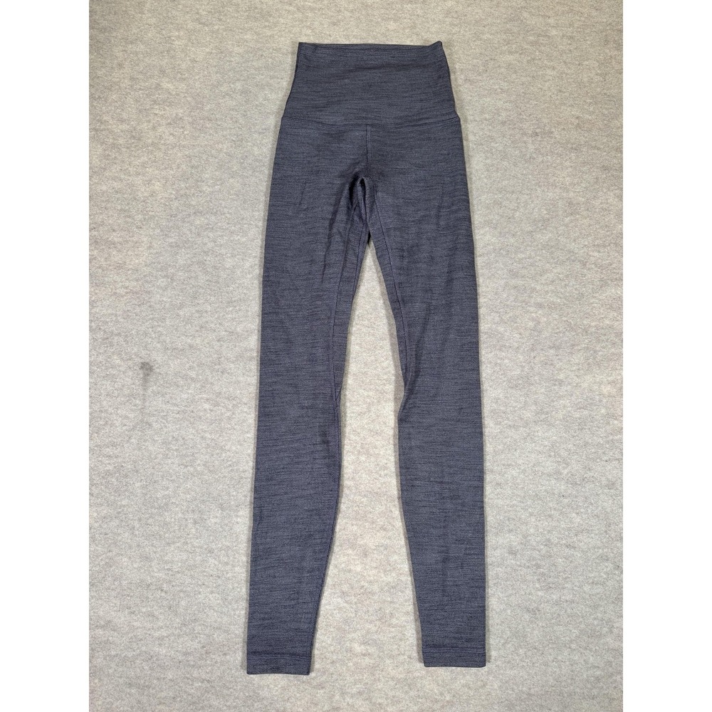 Lululemon Leggings Womens 2 Gray High Rise Ankle Yoga Athletic Gym Pants Stretch